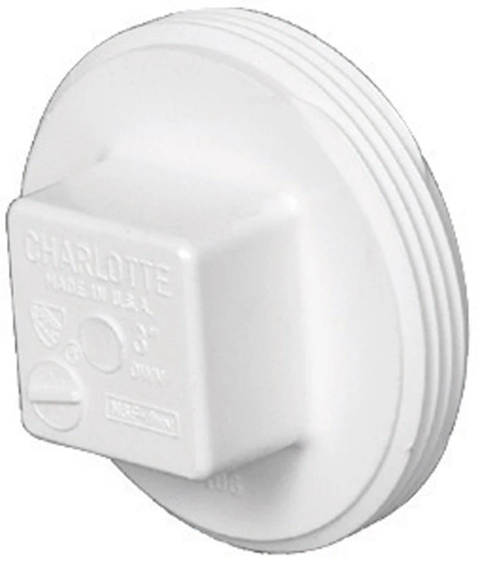 Schedule 40 DWV Cleanout Plug, 6 In. MPT