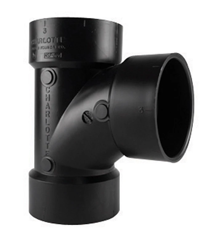 4 In. Hub X Hub X Hub Abs Sanitary Waste & Vent Tee