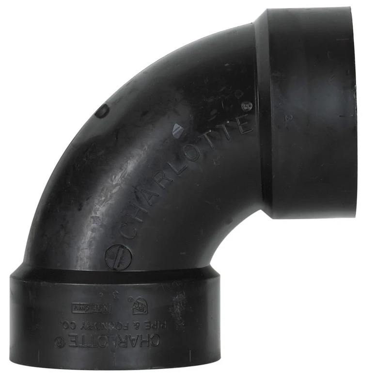3 Inch ABS Drain Waste Vent 90 Degree Pipe Elbow Fitting