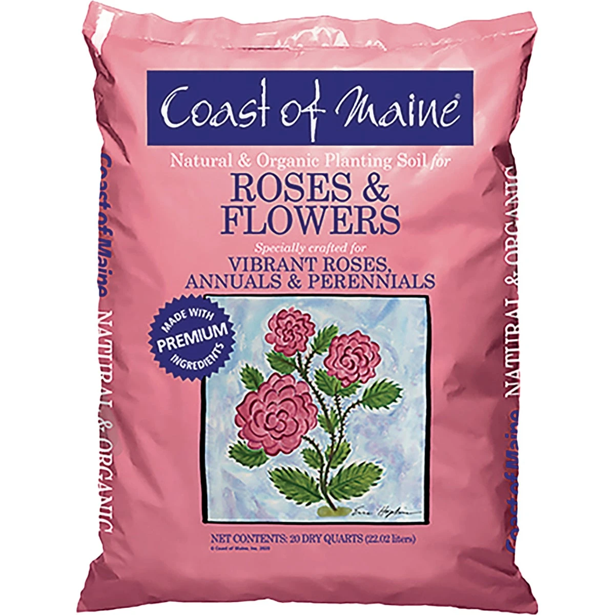 20 Qt. Organic Rose & Flower Potting Soil - Premium Planting Mix