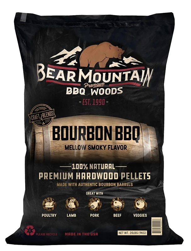Bourbon Craft Bbq Hardwood Pellets, 20-lb. For Grilling & Smoking