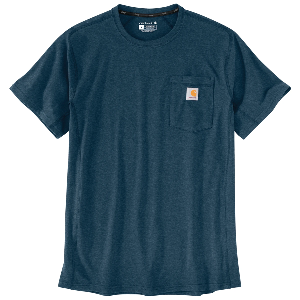 Men's Force Relaxed Fit Midweight Short-sleeve Pocket T-shirt - Light Huron Heather
