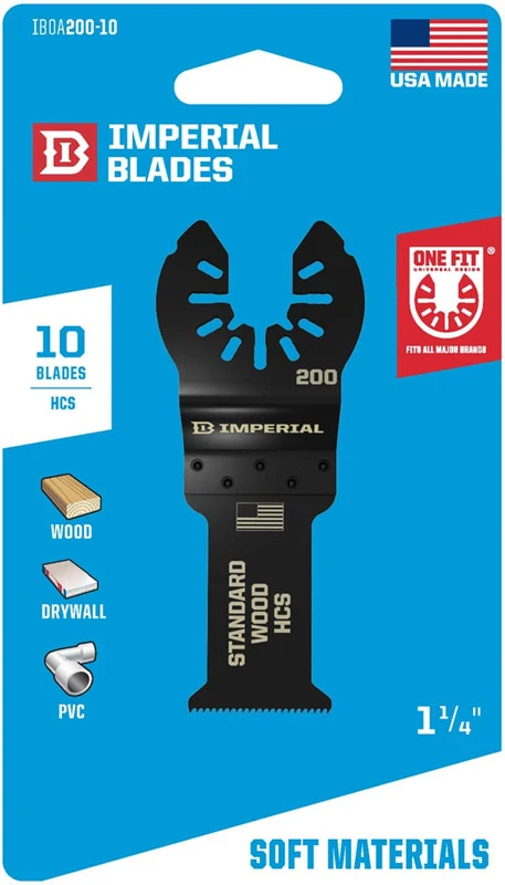 One Fit Speartooth Fast Cut Wood Saw Blade, 1 and 3 Eighths Inch Diameter, 10 Piece Pack