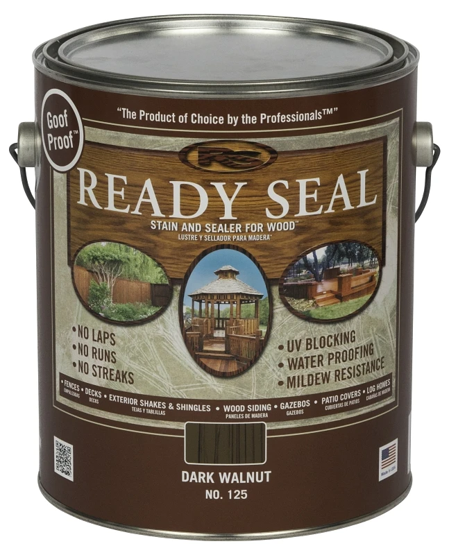 Goof Proof Semi-transparent Dark Walnut Oil-based Wood Stain And Sealer 1 Gallon