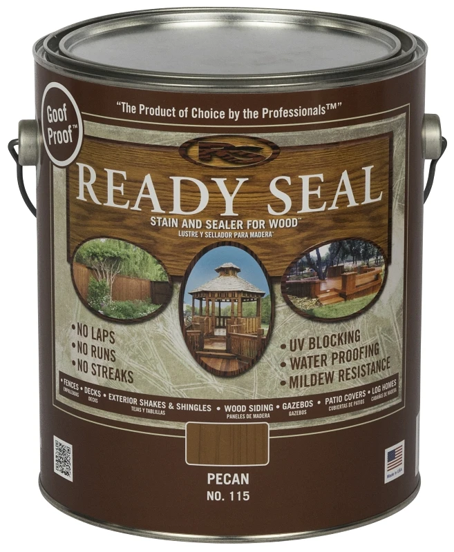Goof Proof Semi-transparent Flat Pecan Oil-based Wood Stain And Sealer 1 Gallon