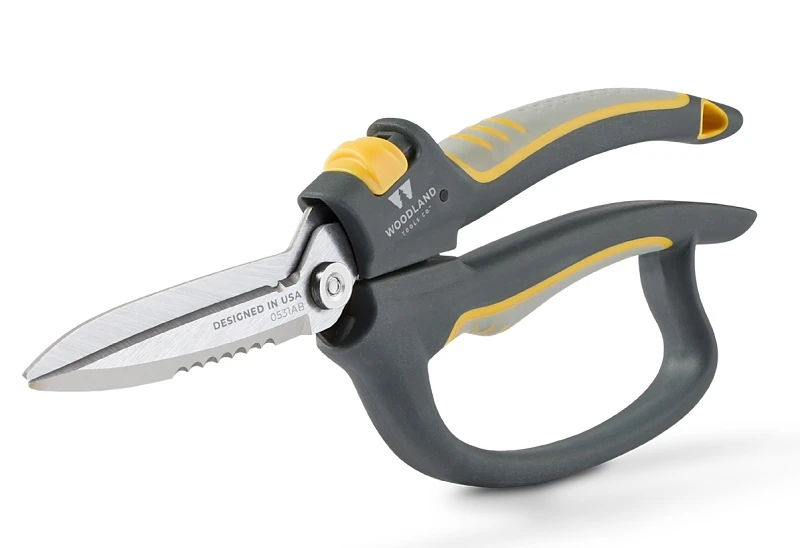 Utility Garden Snips with Comfort Grip Handle for Precision Cutting