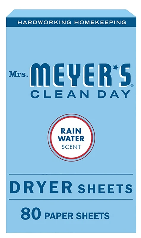 Dryer Sheets, Rain Water Scent, 80-Count