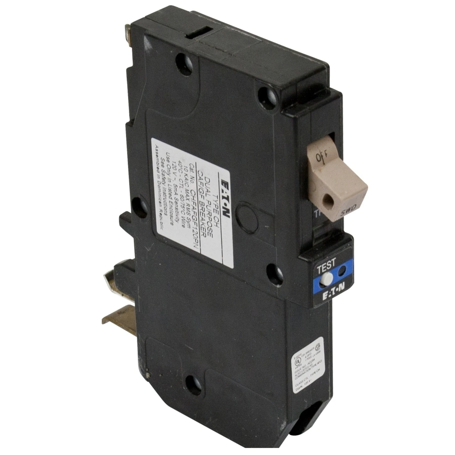 Eaton Ch 15a Single-pole Afci/gfci Circuit Breaker - Model Chfp115df