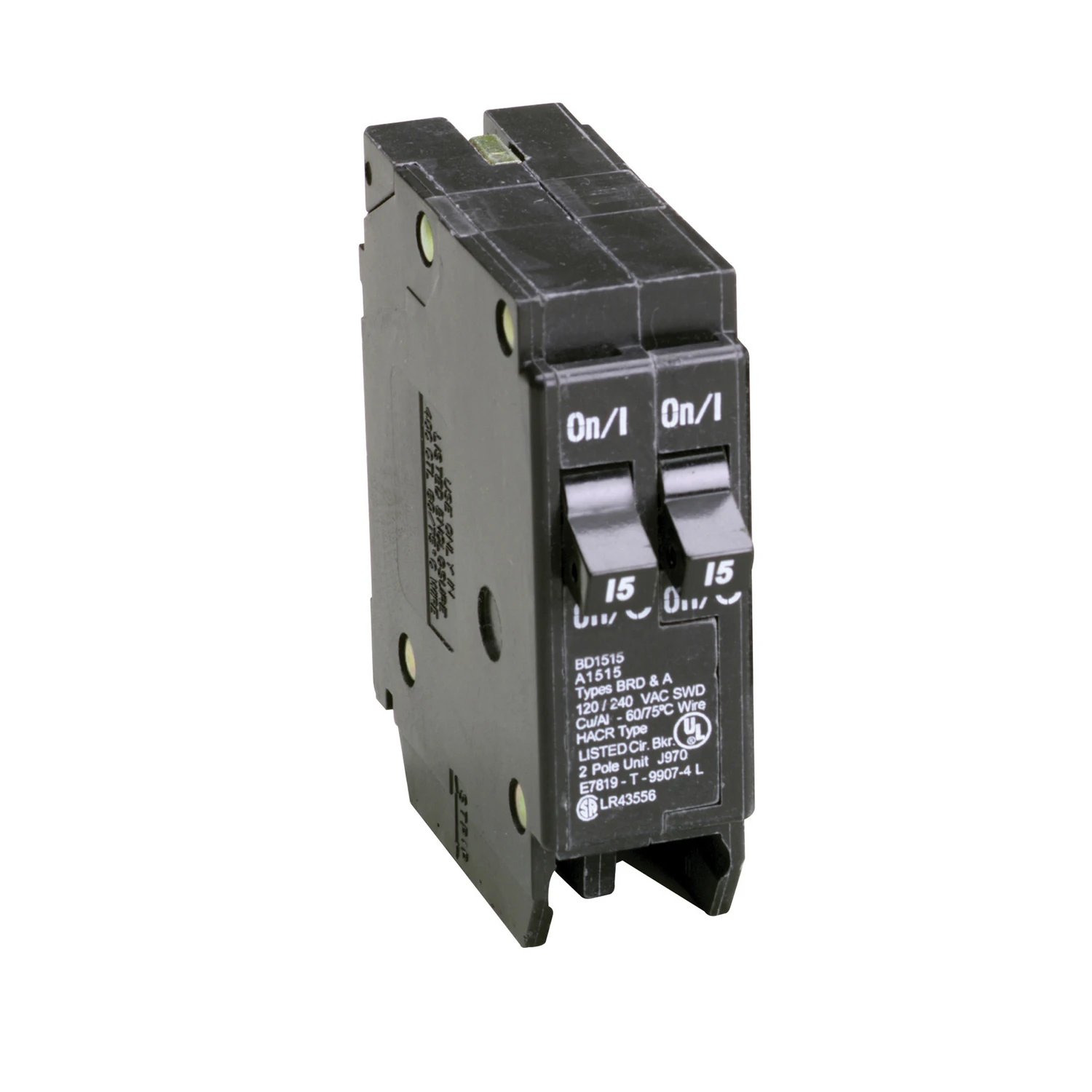 Bd 15a/15a Double-pole Tandem Circuit Breaker For Load Centers