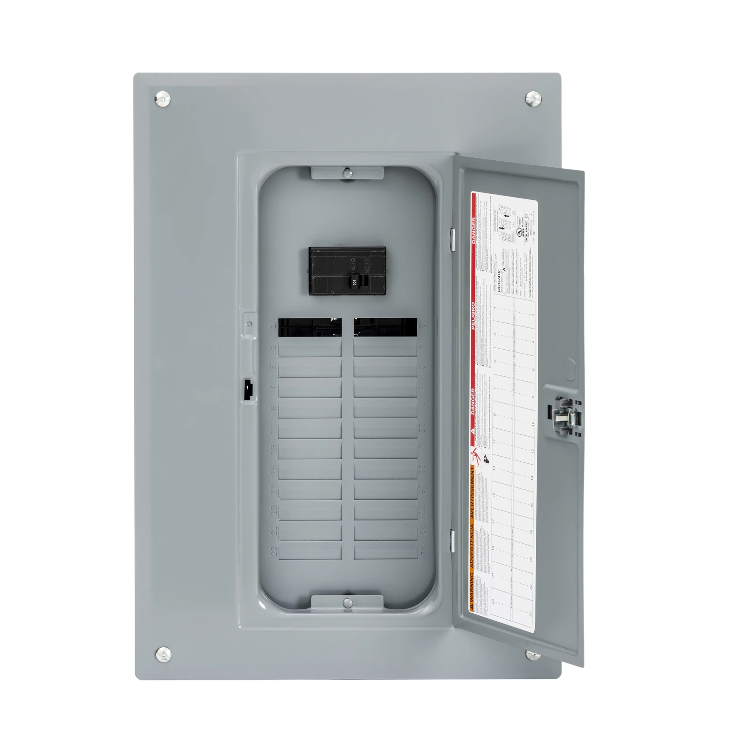 Qo 100a 24-space 34-circuit Indoor Main Breaker Load Center