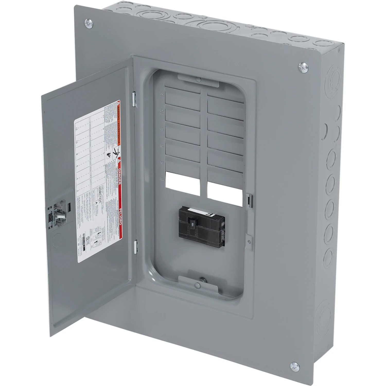 Homeline 100a 12-space 24-circuit Indoor Main Breaker Load Center
