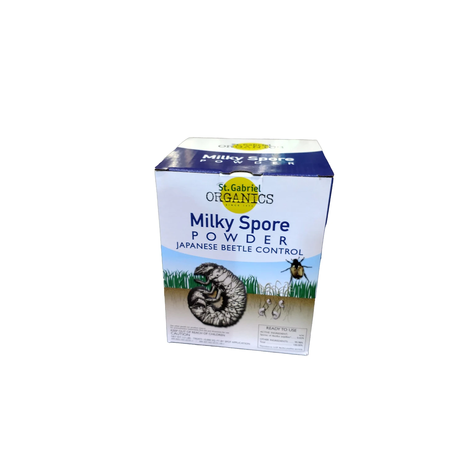 St. Gabriel Organics 40 Oz. Milky Spore Grub Beetle Killer Powder - Organic Insect Control