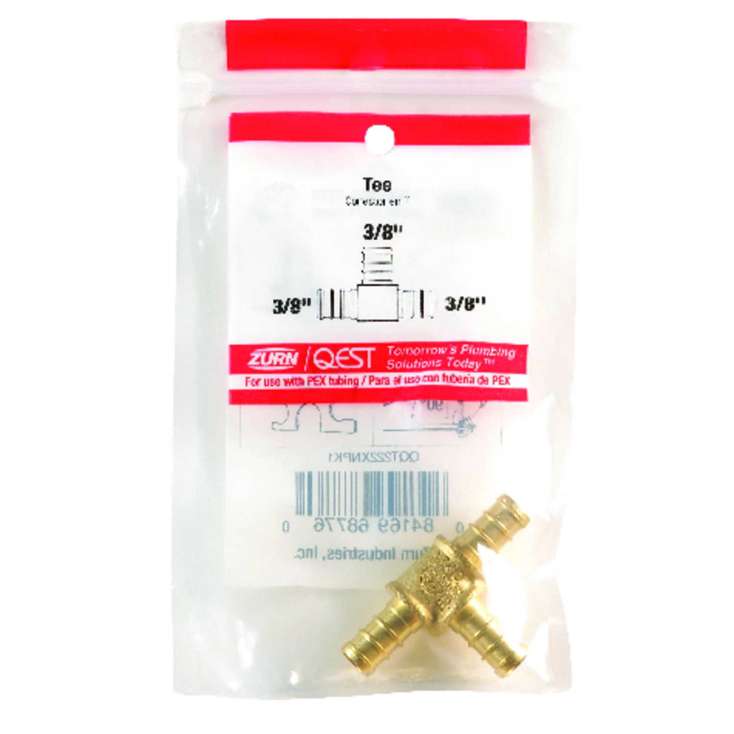 3/8 In. X 3/8 In. X 3/8 In. Lead-free Brass Pex Barb Tee
