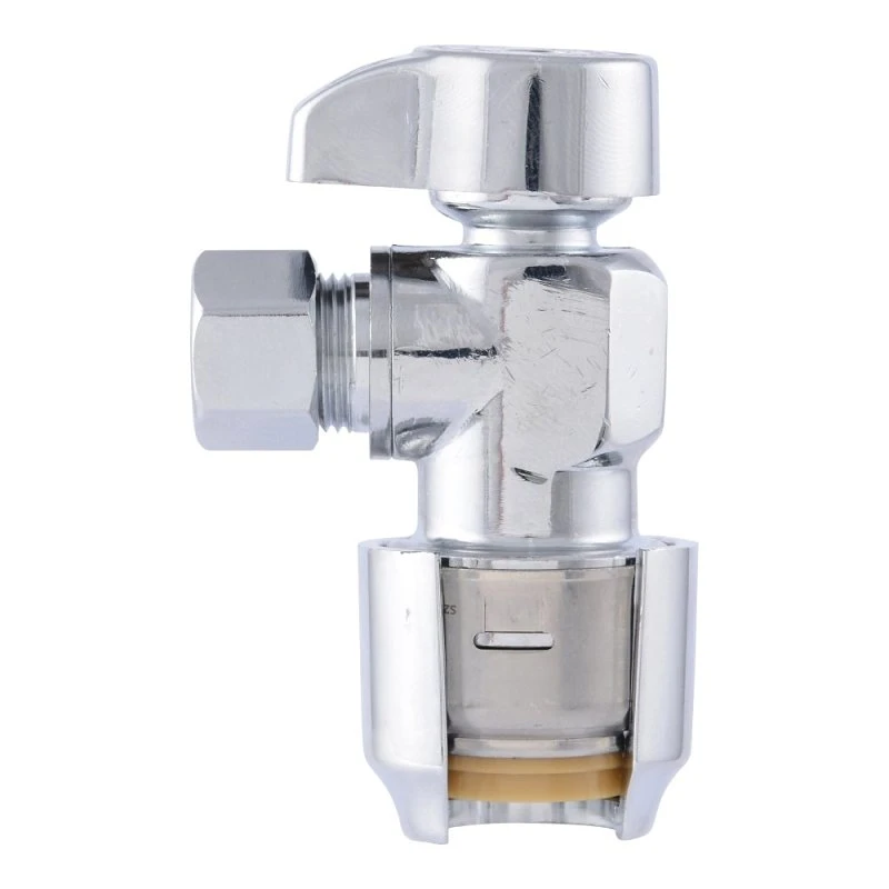 1/2 In. Push-to-connect X 3/8 In. Compression Angle Stop Valve