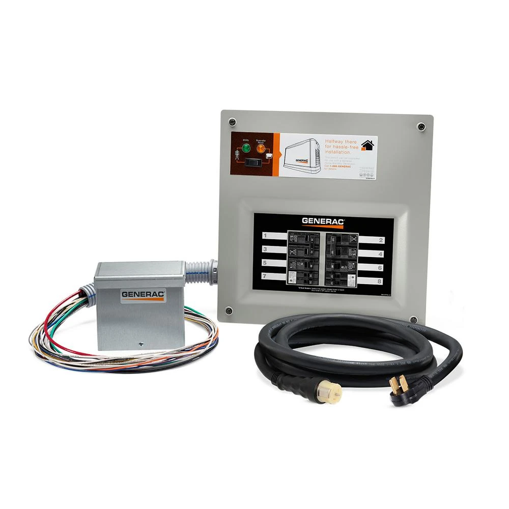 Manual Transfer Switch Pre-Wired Indoor NEMA 1 Enclosure 50 Amp