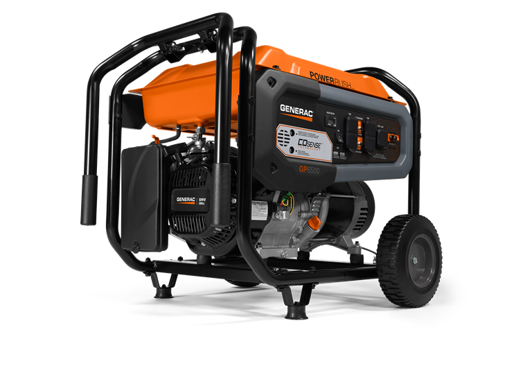 Gp6500 6500w Gasoline Powered Portable Generator With Co-sense Technology