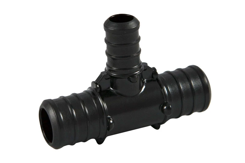 Poly Alloy PEX Barb Tee, 3/4 x 3/4 x 1/2 In., 5-Pk.