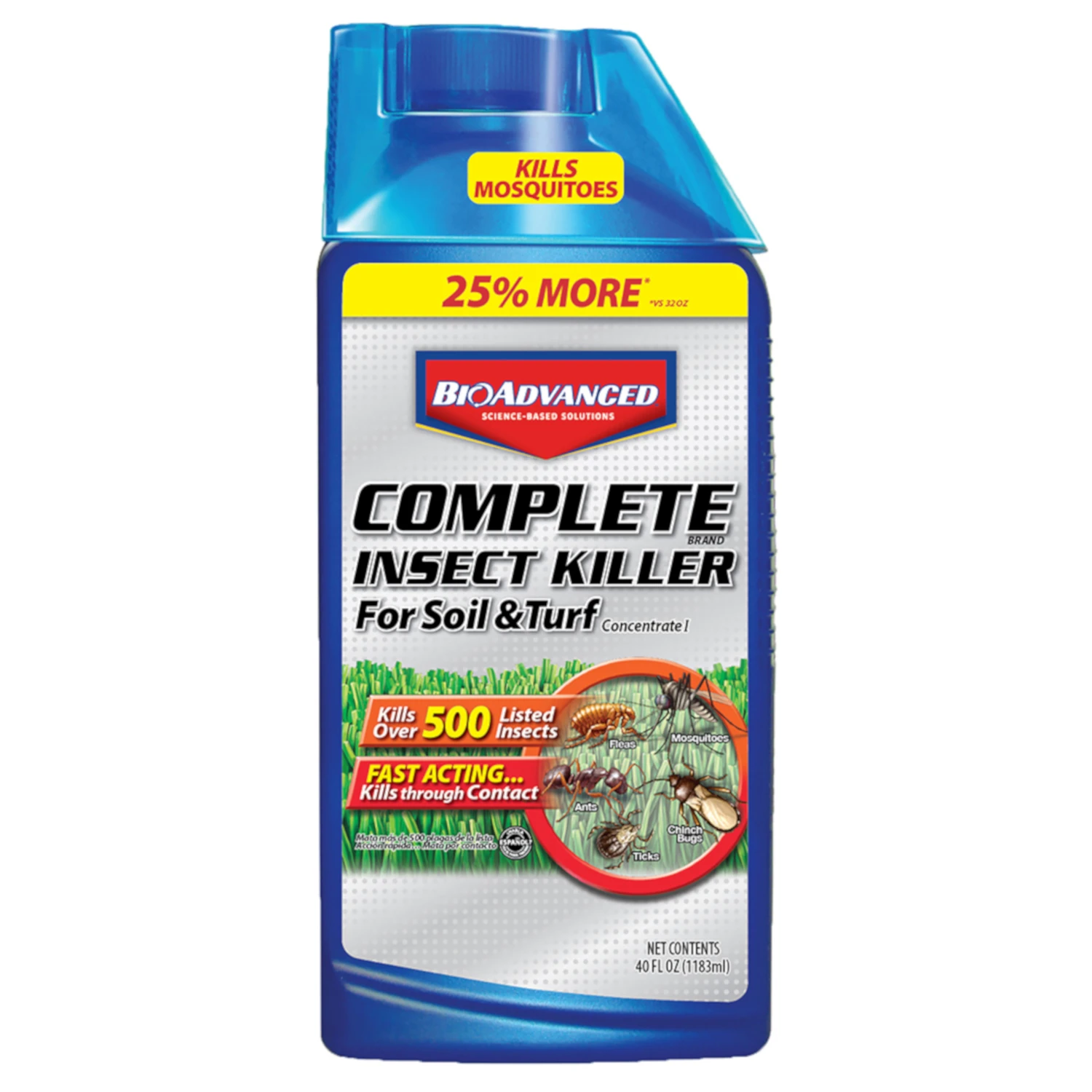 Complete Insect Killer Concentrate for Soil and Turf, 40 Fluid Ounces