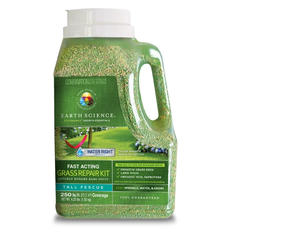 Sun & Shade Triple Fescue Grass Repair Seed Kit 4.25 Lb Covers 250 Sq. Ft.