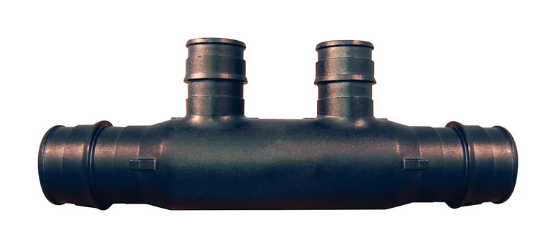 Retail Pex Poly-alloy Flow Through Manifold 3/4 In. X 2, 1/2 In. Outlets