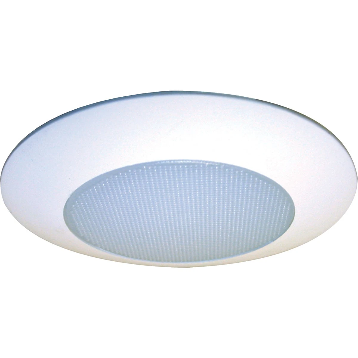 Air-Tite White Shower Lens, 6 Inch Diameter, Durable and Easy to Install