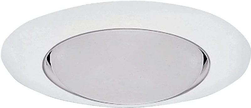6 In. White Open Recessed Fixture Trim For Br40/r40 Bulbs