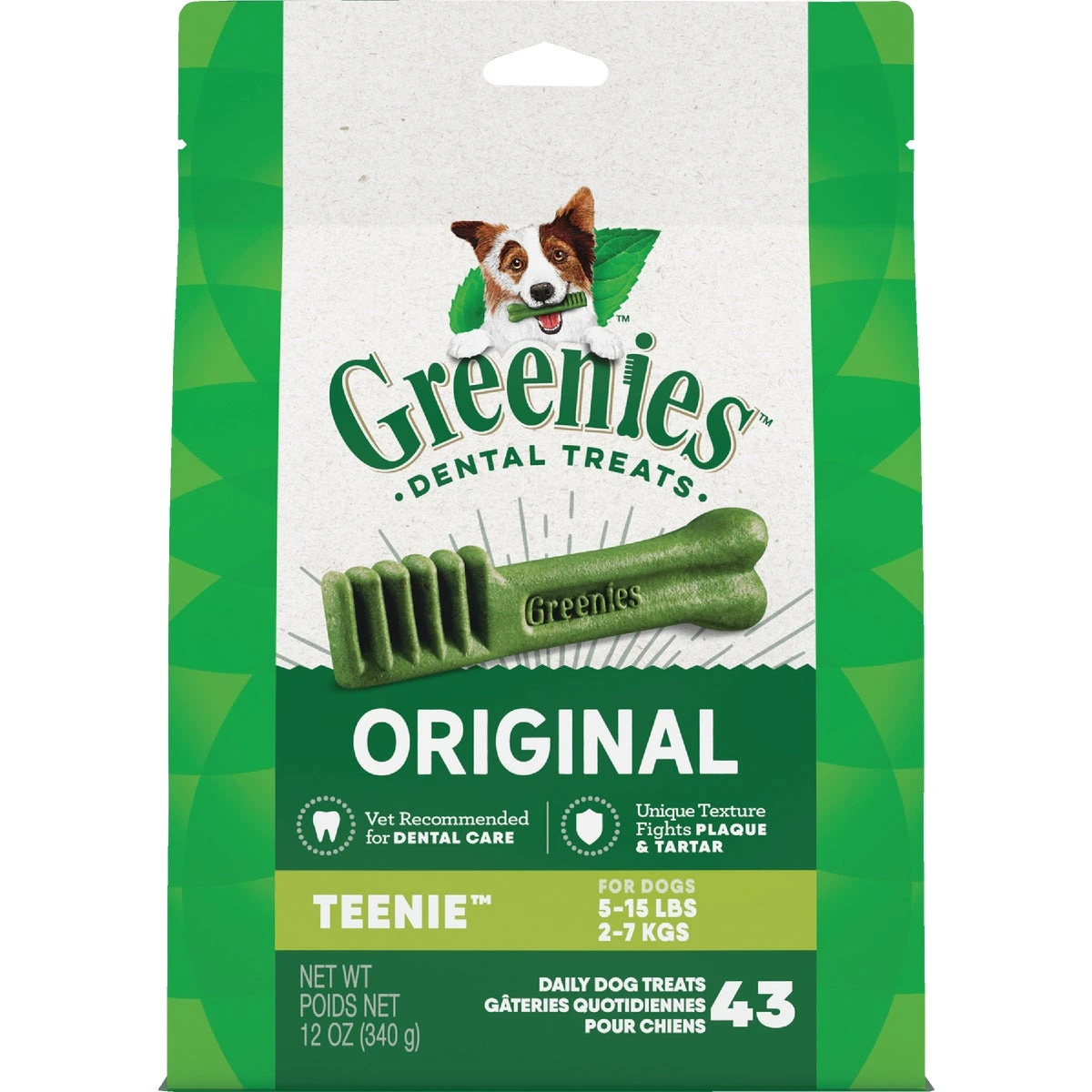 Dog Dental Chew Treats for Teenie Dogs, 12 oz.