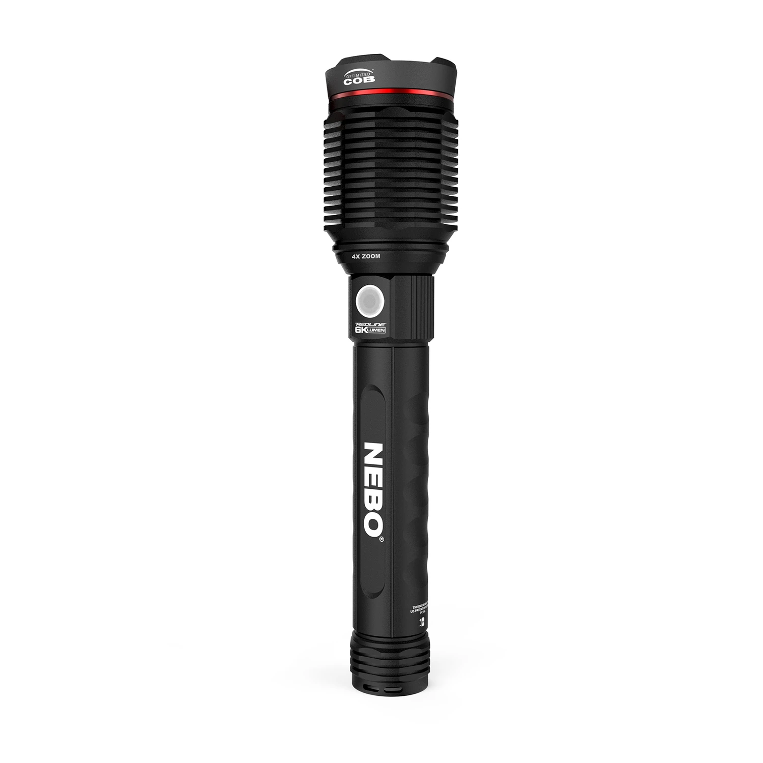Redline 6000 Lumens Rechargeable Led Flashlight With Adjustable Zoom