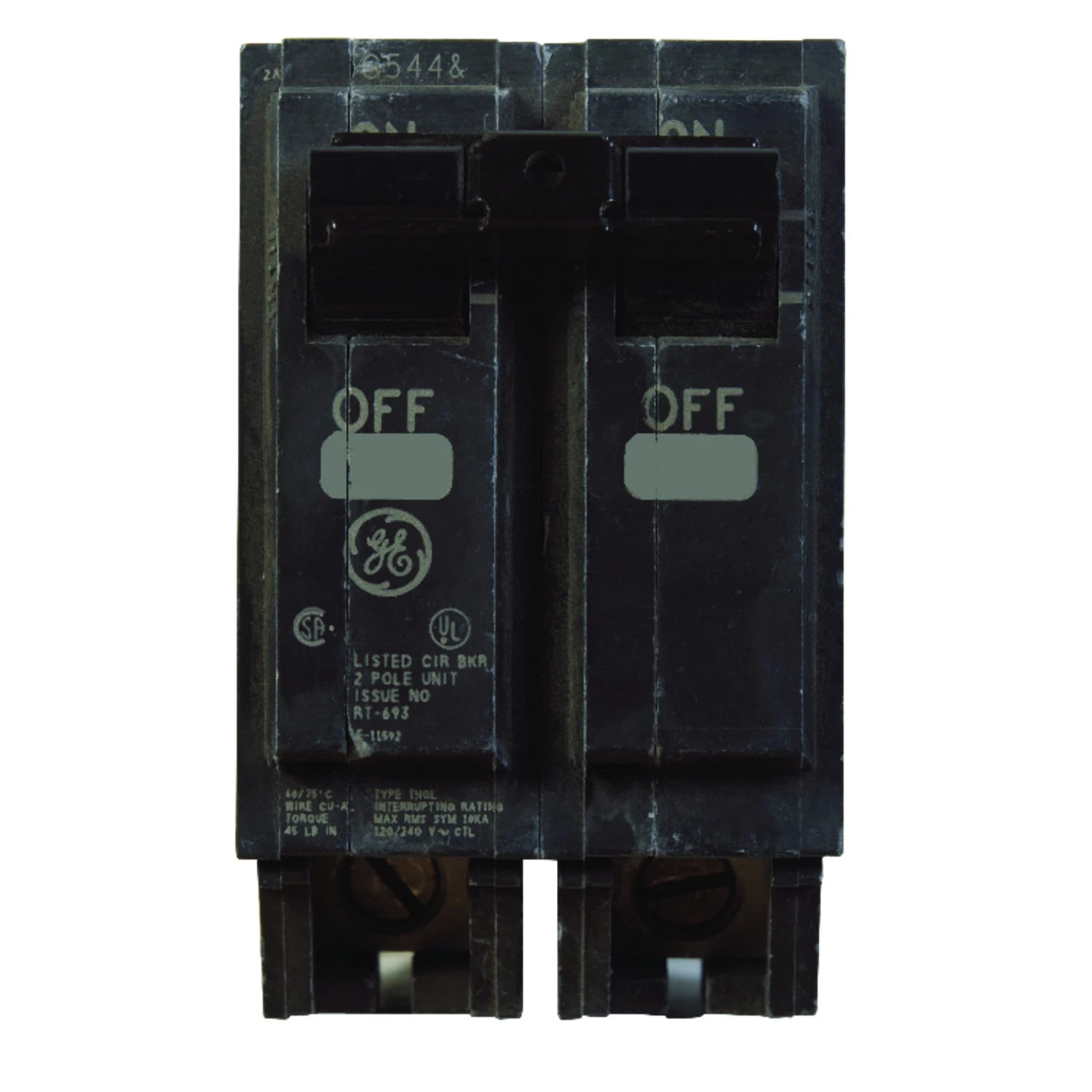Thql 60 Amp Double-pole Standard Trip Circuit Breaker, Model Thql2160