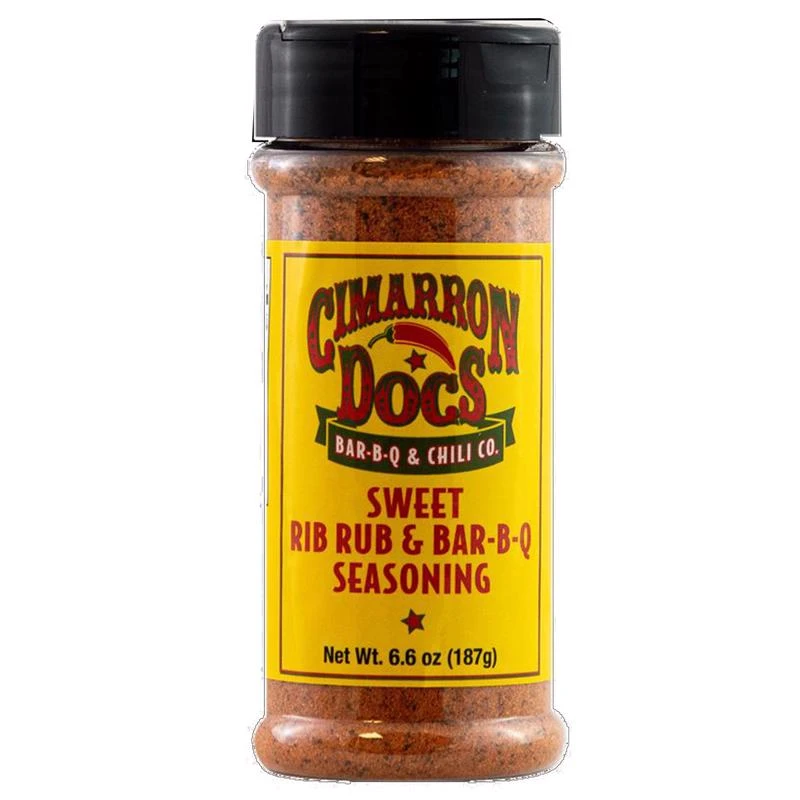 Cimarron Docs Sweet Rib Barbecue Rub, 6.5 Ounce Bottle