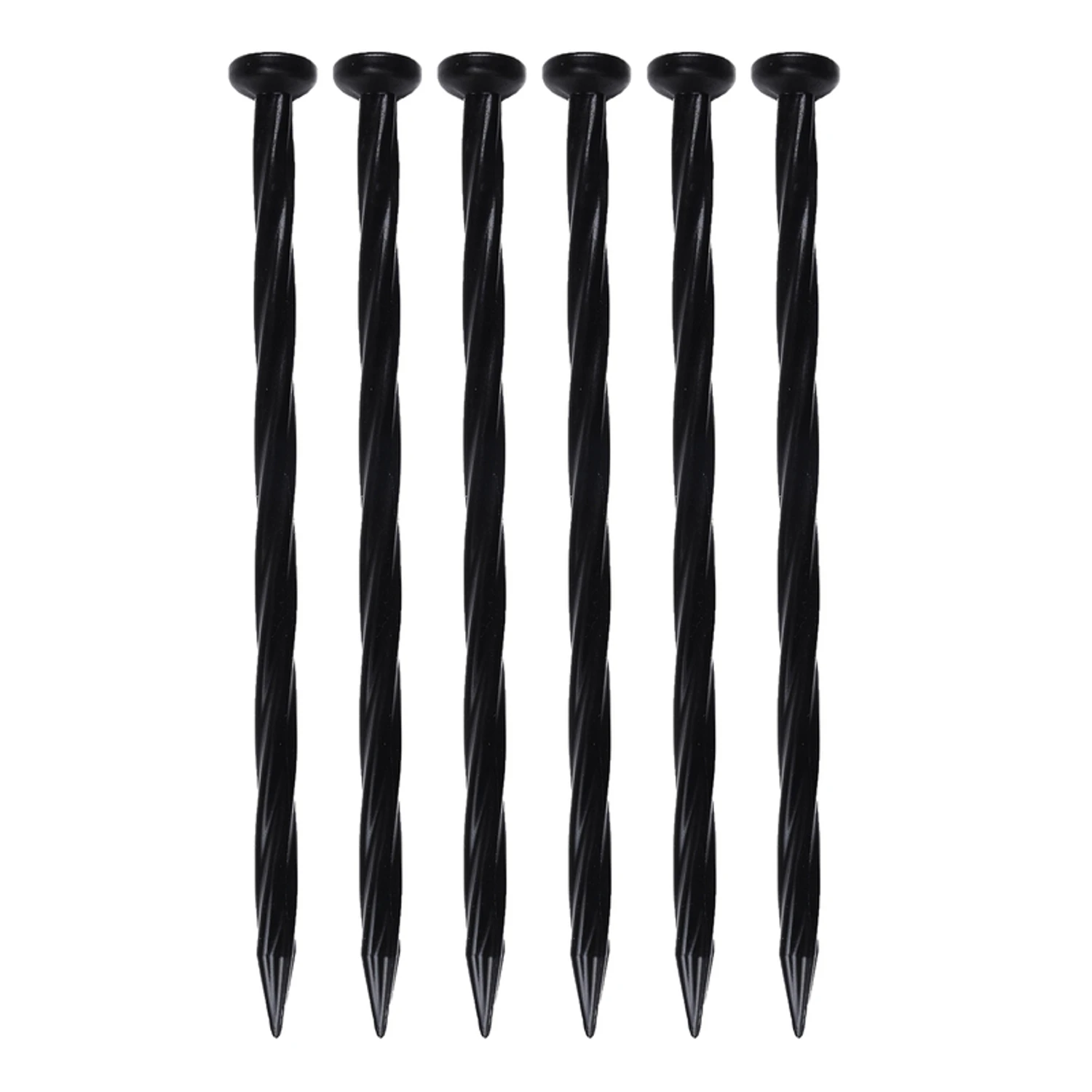 Dimex, LLC EasyFlex Plastic Landscape Edging Anchoring Spikes, 6-Pack - Black