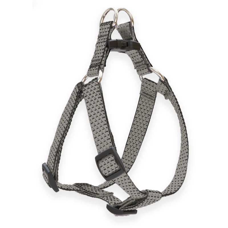 Eco Dog Harness & 6-ft. Leash, Granite, 3/4 X 15 To 21-inch