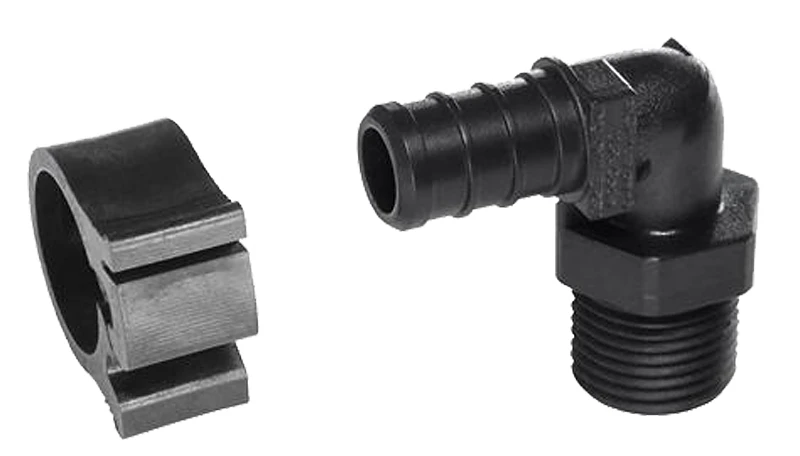 Pexlock 1/2 In. X 3/8 In. Mpt 90 Degree Plastic Compression Male Pex Elbow