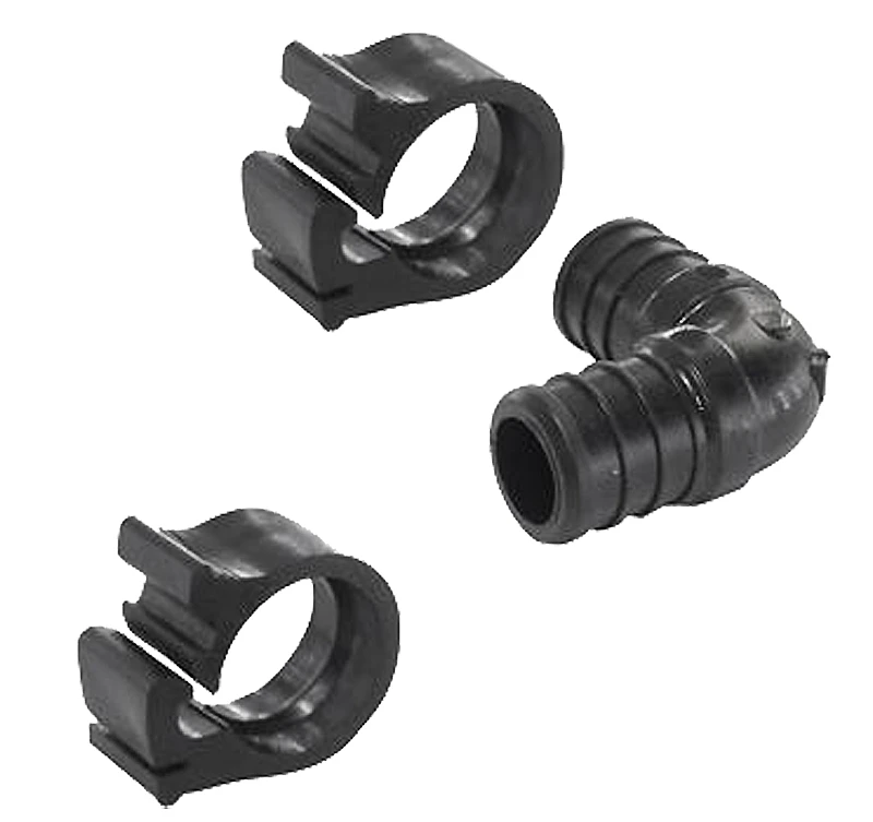 Pexlock 3/4 In. 90 Degree Plastic Compression Pex Elbow With Clamps