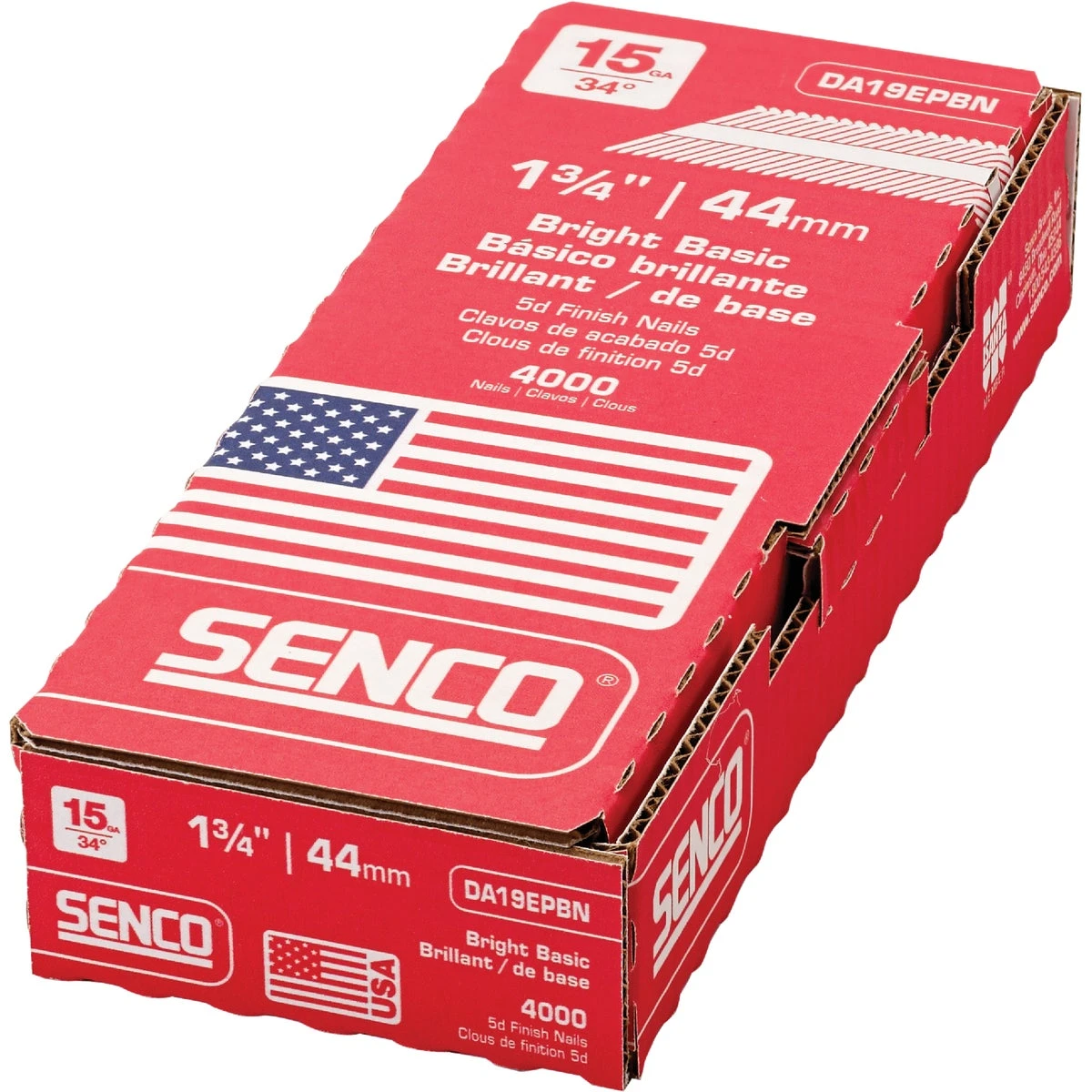 Power Collated Framing Nails, 34 Degree Angled, Bright Finish, 1-3/4 In., 4,000-Ct.