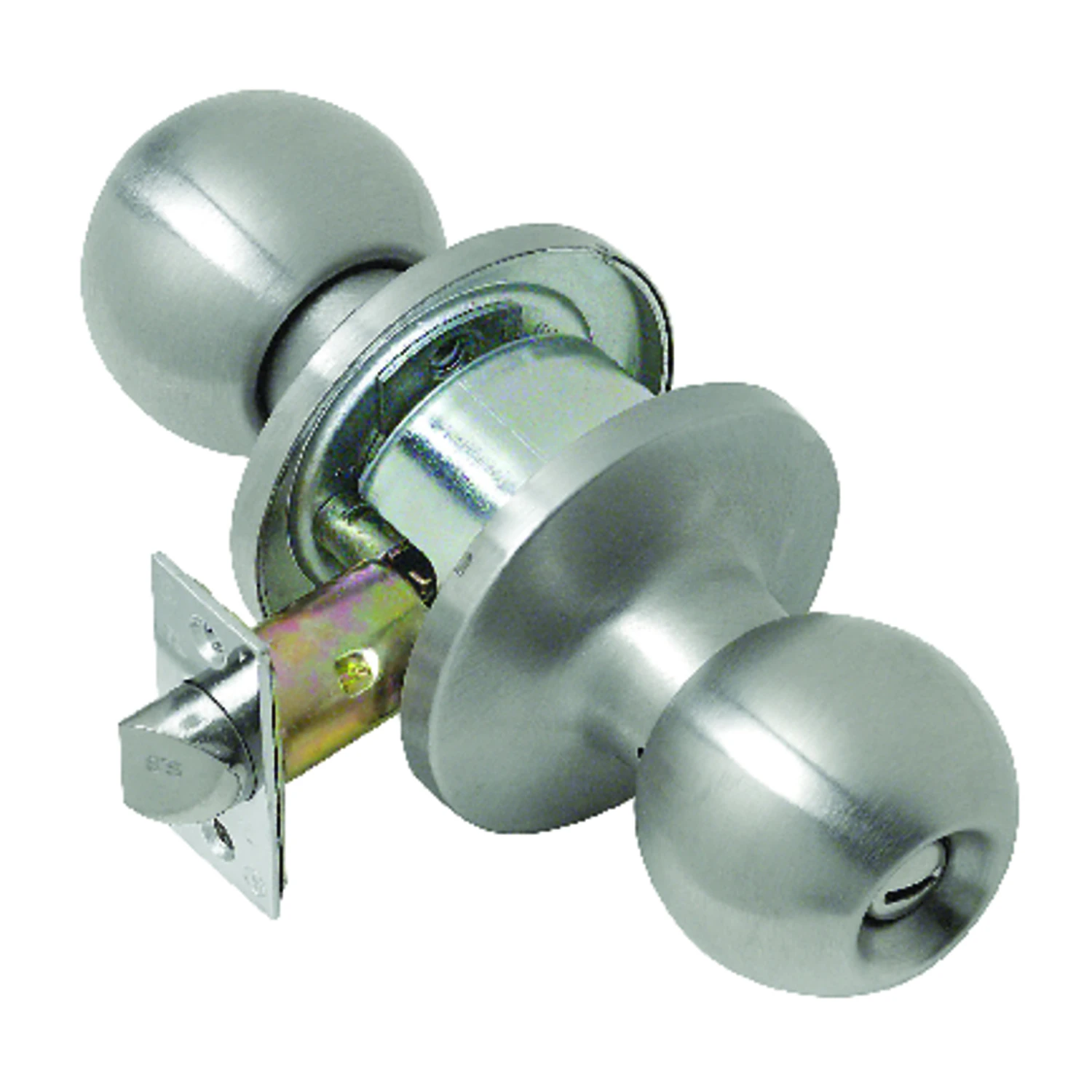 Satin Stainless Steel Privacy Lockset For Doors 1-3/8 To 1-3/4 In.