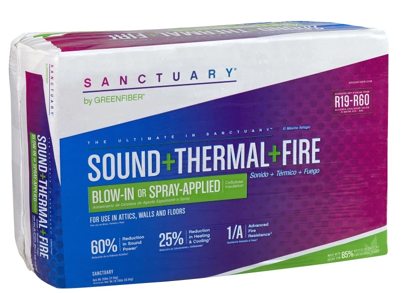 Sanctuary 25 Lb. Blow-in Or Spray Applied Cellulose Insulation, R-19 To R-60