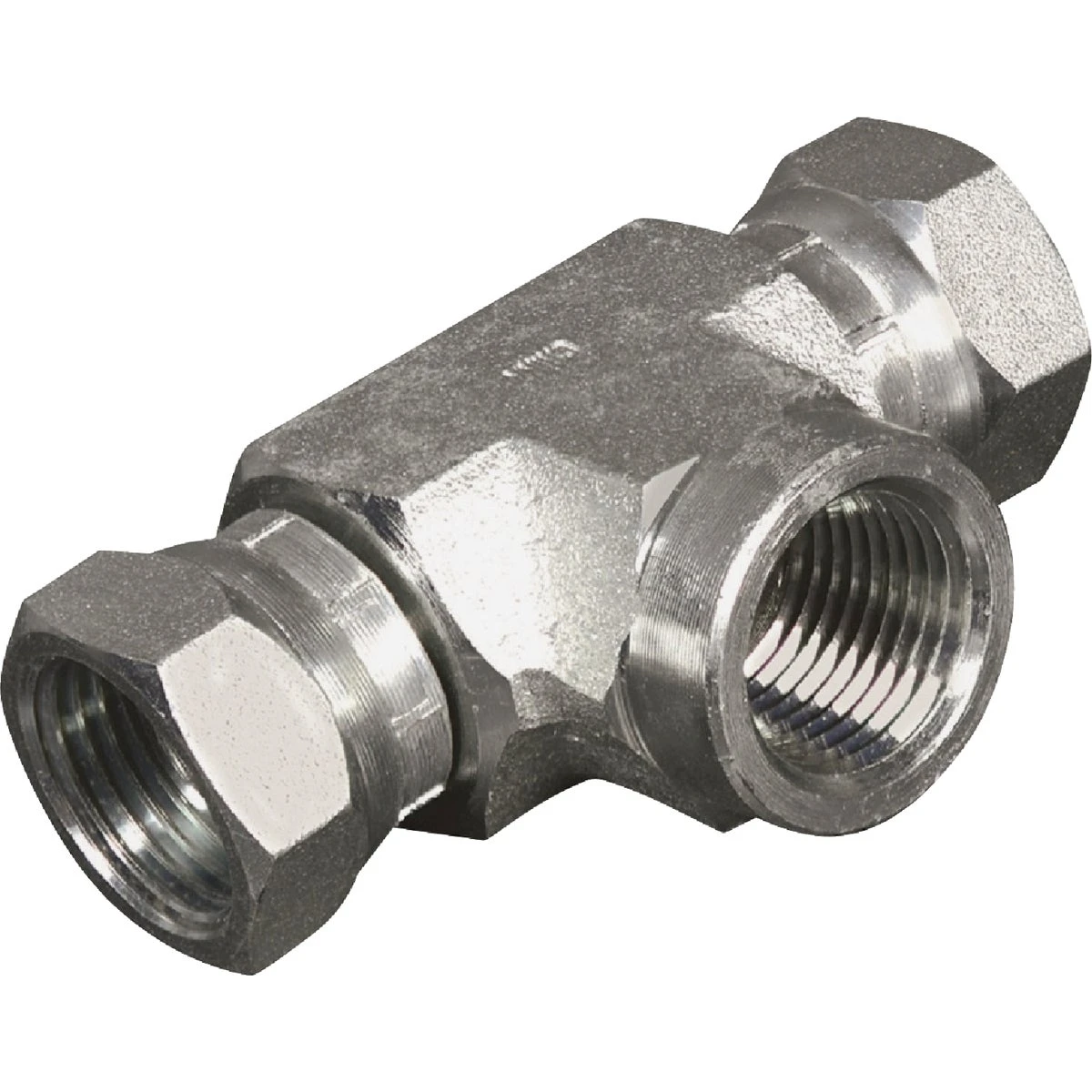 T Fitting Swivel Hydraulic Adapter, 1/2-In. FP