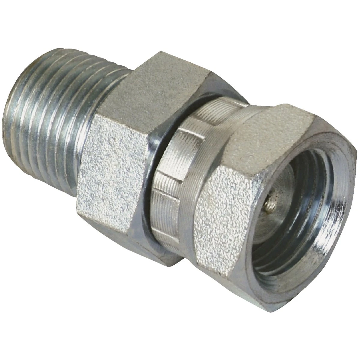 Hydraulic Adapter, 1/2-In. MP x 3/8-In. FP Swivel