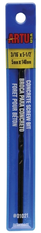 3/16 In. X 5-1/2 In. Tungsten Carbide Tipped Masonry Drill Bit