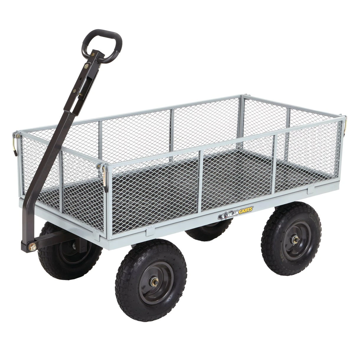 6 Cu. Ft. 1000 Lb. Steel Tow-behind Garden Cart With Removable Sides