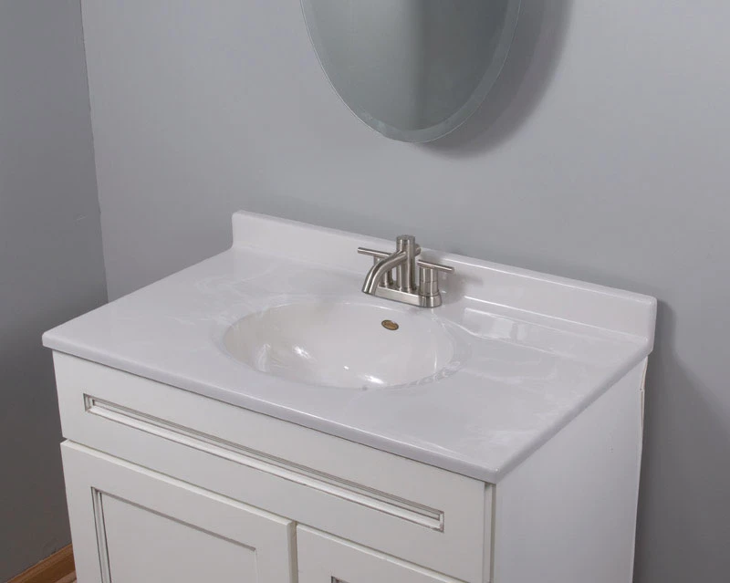 Imperial Marble Bathroom Vanity Top White Cultured Marble 36 and