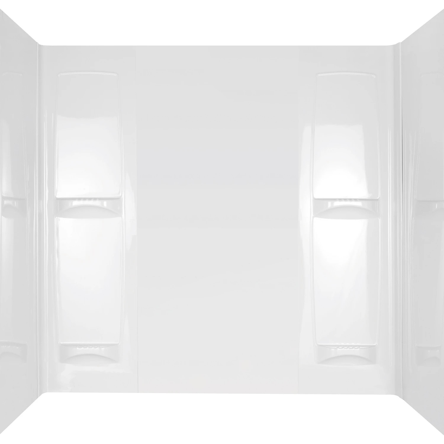 Pro Series 57 In. H X 60 In. W X 32 In. L White Bathtub Wall Set