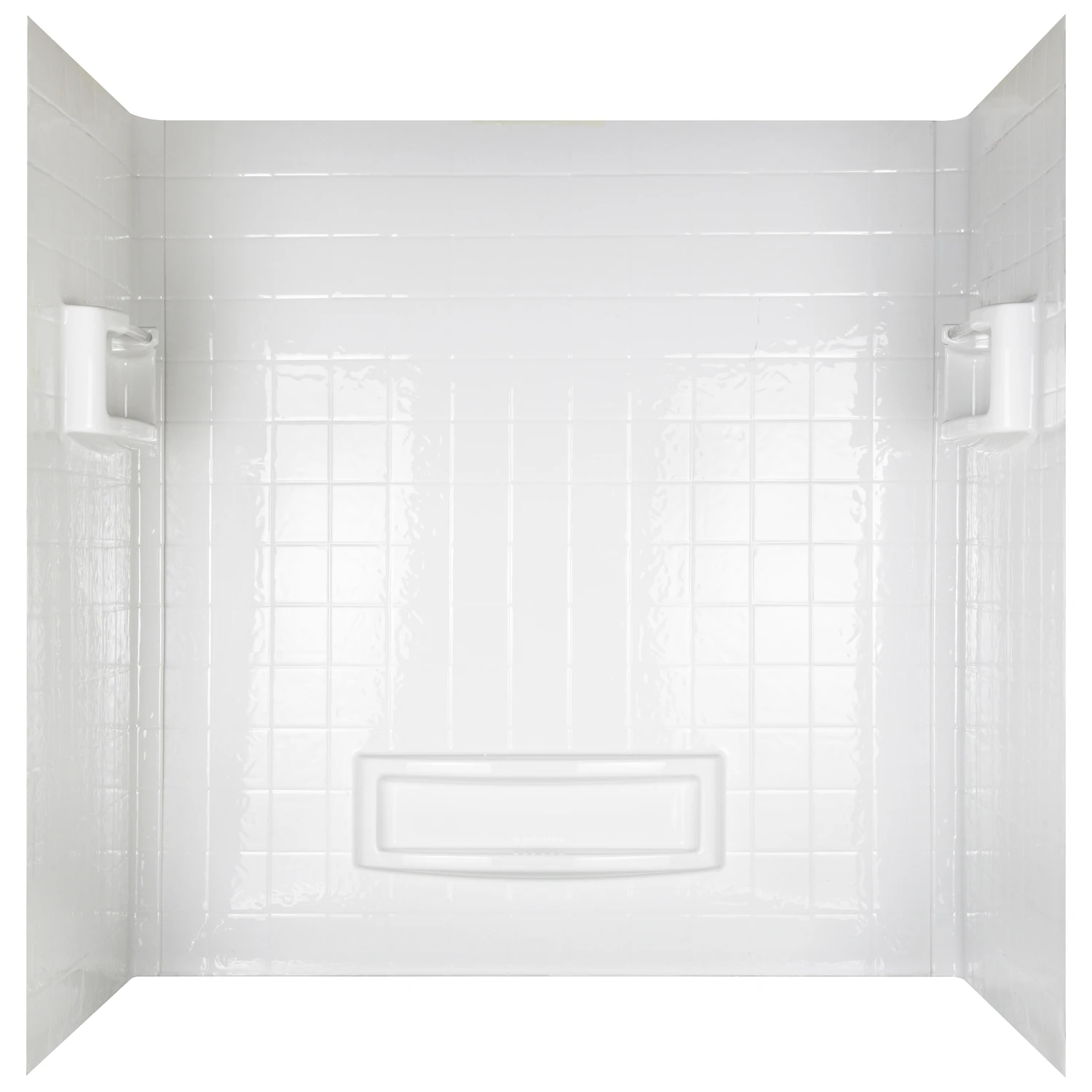 Distinction 60 In. H X 60 In. W X 32 In. L White Bathtub Wall Set