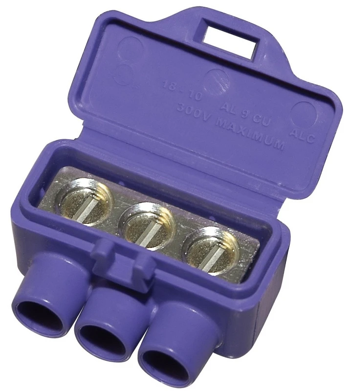 King Innovation AlumiConn Aluminium Wire Aluminum to Copper Lug Purple 2 pk