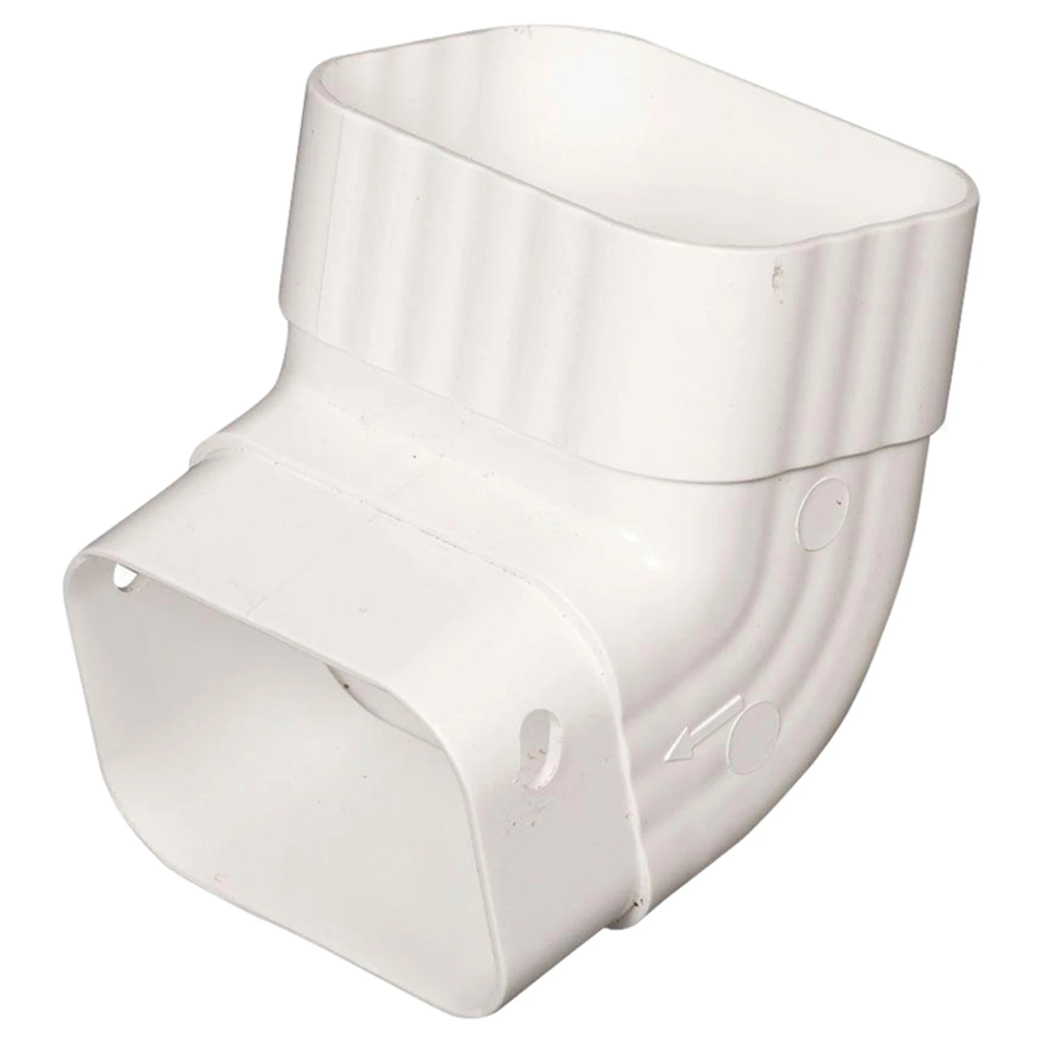 2 In. X 3 In. White Vinyl Front A Elbow - Model M0627