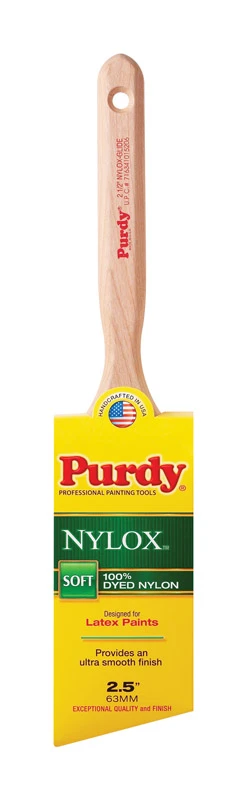 Nylox Glide Angular Sash and Trim Paint Brush 2.5 Inch