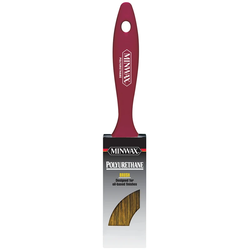 Polyurethane 2 In. Flat Varnish Brush - Natural Bristle For Oil-based Finishes