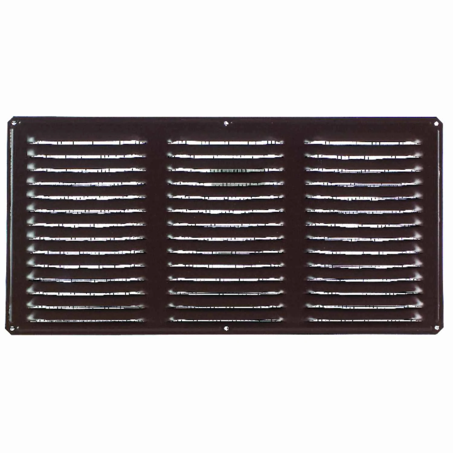 Brown Undereave Vent Measuring 16 Inches by 8 Inches for Roof Ventilation