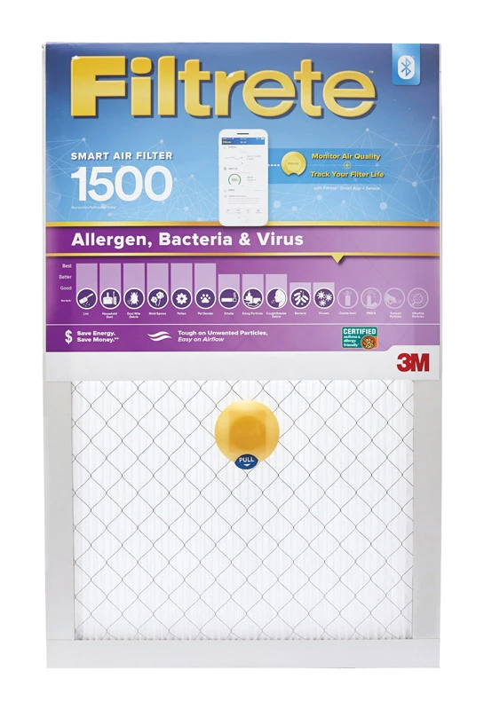 20x20 x 1 In. Smart Bluetooth Air Filter, 1500 Rating